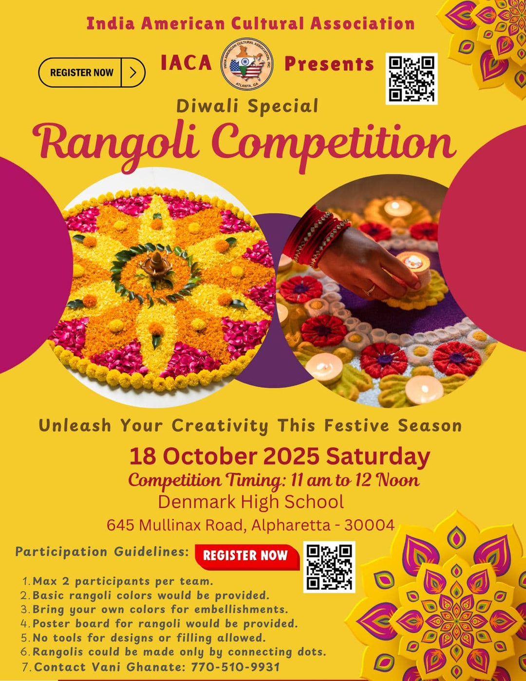 IACA - Diwali 2025 Rangoli Competition