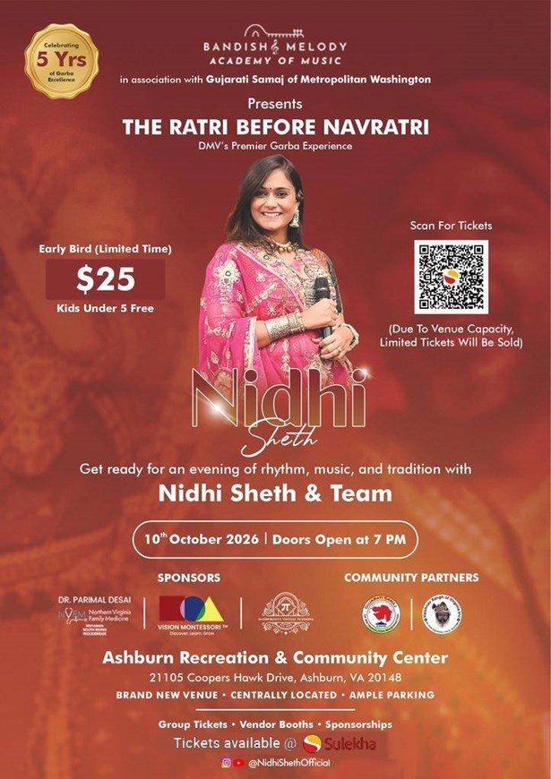 Bandish & Melody Raas Garba 2026 with Nidhi Sheth
