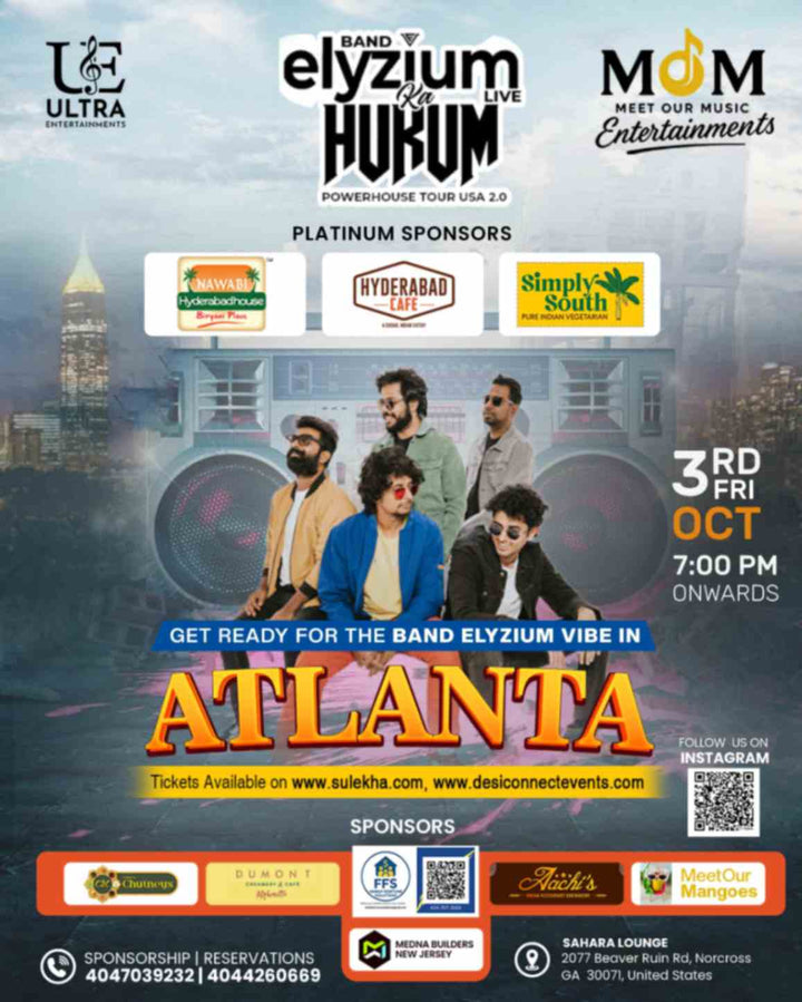 Band Elyzium Concert Tickets - Live in Atlanta Oct 3rd