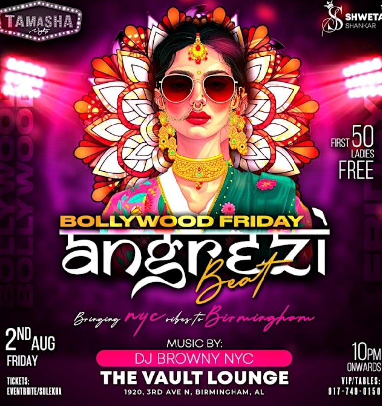 ALABAMA ANGREZI BEAT BOLLYWOOD FRIDAY @THE VAULT LOUNGE