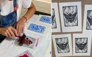 Carve and Print: Hand Block Printing with Clare Winslow (Oct 17) on Saturday