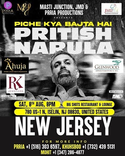Pritish Narula Live Comedy in New Jersey