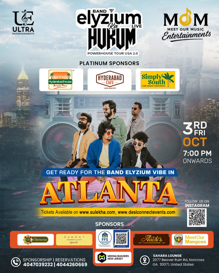 Band Elyzium Concert Tickets - Live in Atlanta Oct 3rd