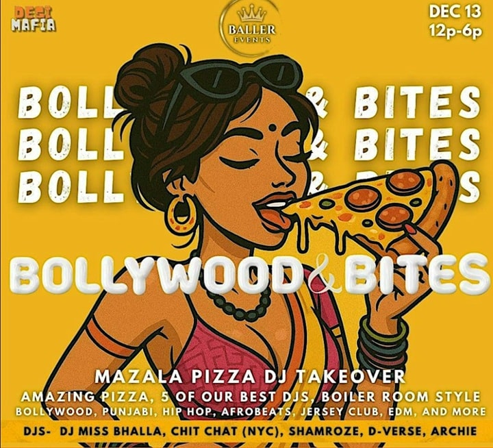 Bollywood & Bites - Mazala Pizza Boiler Room DJ Takeover