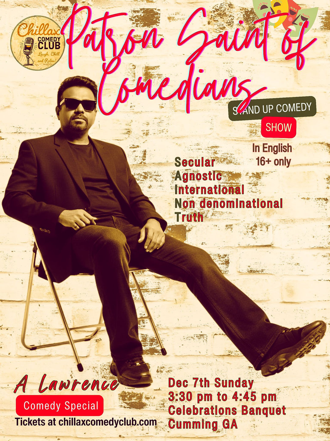 A Stand-up Comedy Special in English by Lawrence