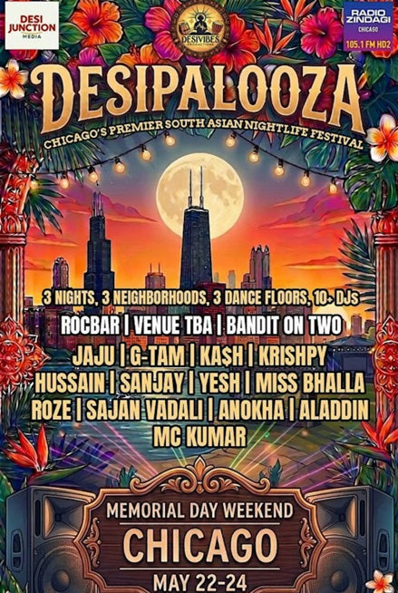 DESIPALOOZA 2026: Chicago's Premier South Asian Nightlife Festival