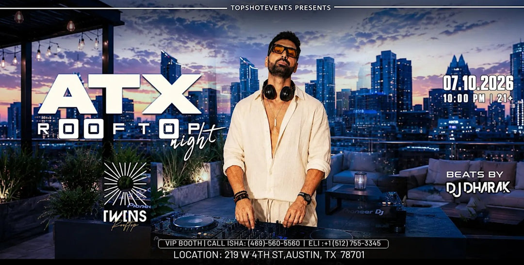 ATX Rooftop Party | Bollywood AT TWINS Rooftop