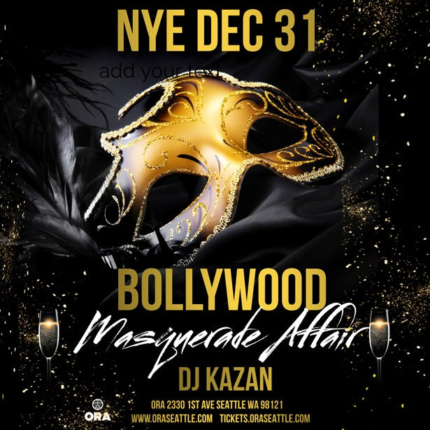 Bollywood NYE Party A Masquerade Affair at Ora