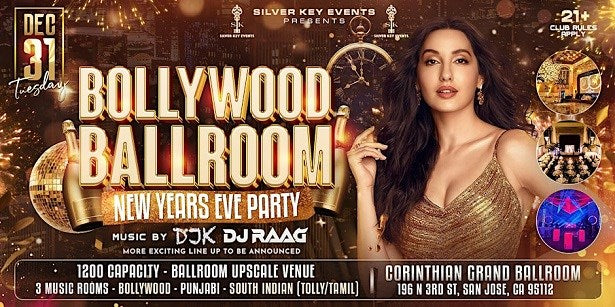 BOLLYWOOD BALLROOM  NEW YEARS EVE PARTY