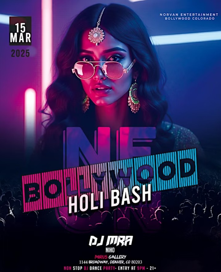 Bollywood Neon Holi Bash 2025