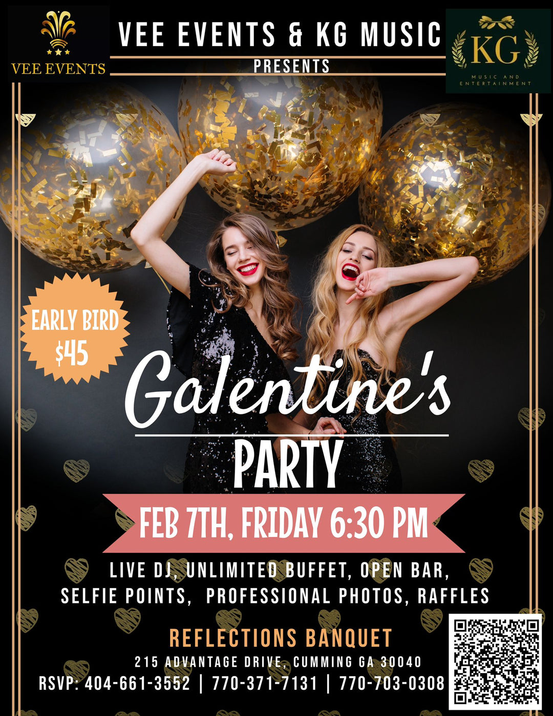 Galentines Party Valentines Day GA