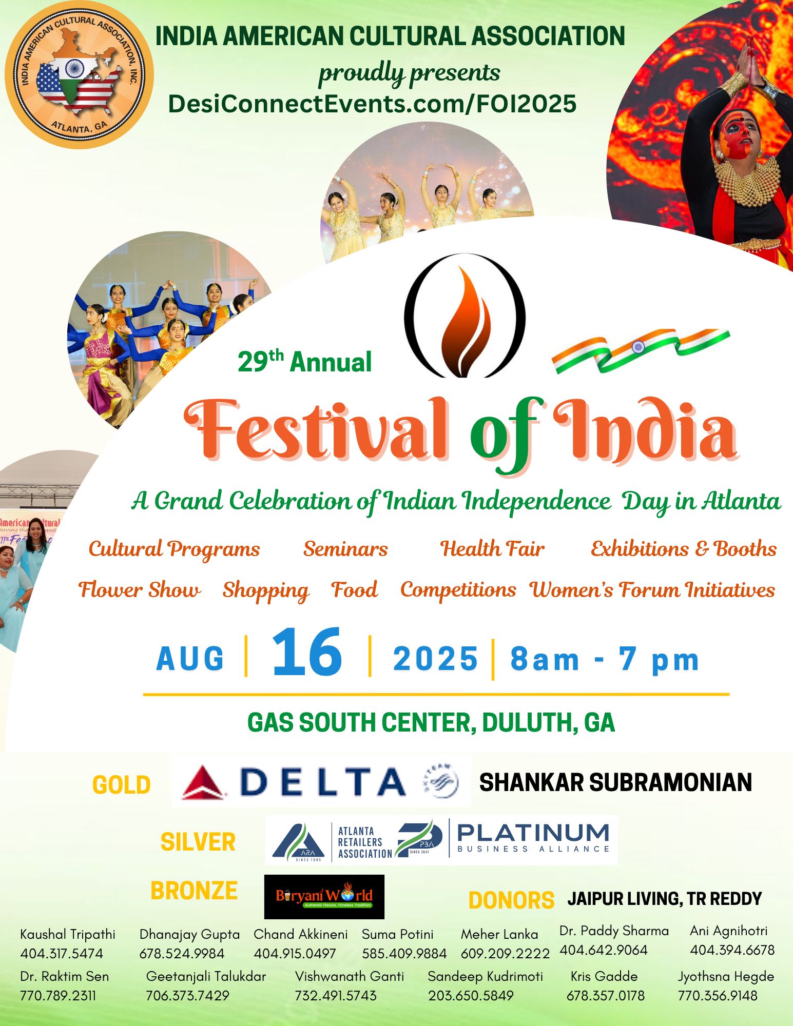 IACA Festival of India - 2025 Entry Ticket