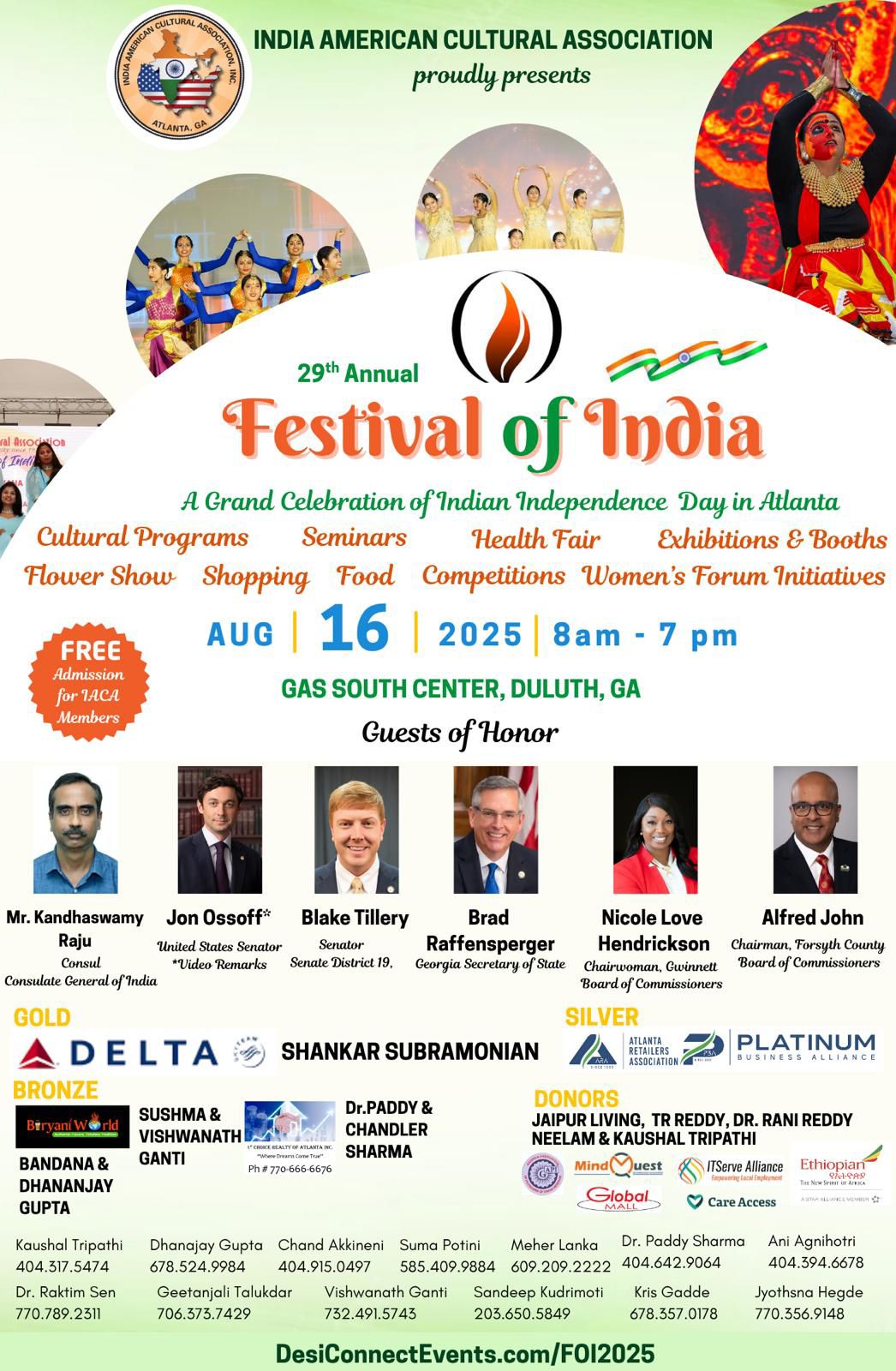 IACA Festival of India - 2025 Entry Ticket