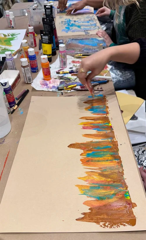 Monoprint and Gel printing with Sarah Barzmehri (Dec 6) - on Saturday