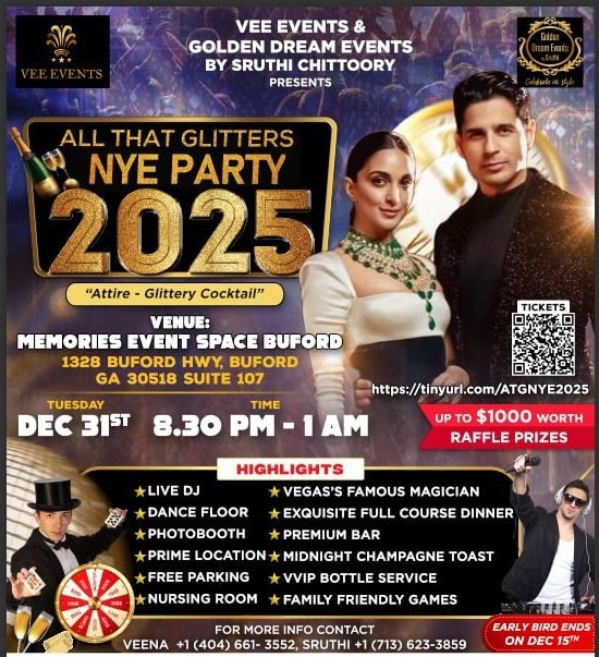 NJ New Year Events By Sruthi Chittoory