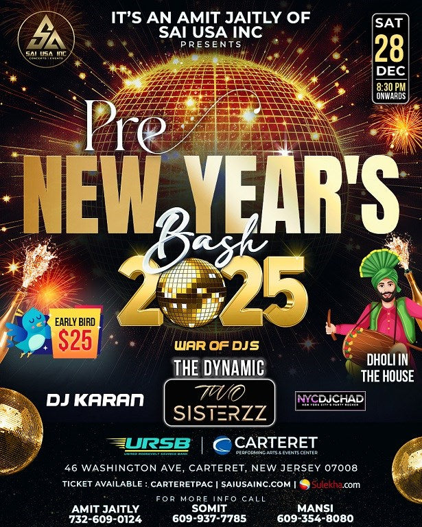 Pre New Year Bash 2025 in New Jersey