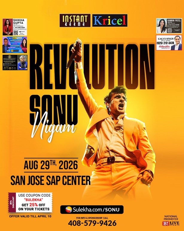 Sonu Nigam Live Concert 2026 in Bay Area