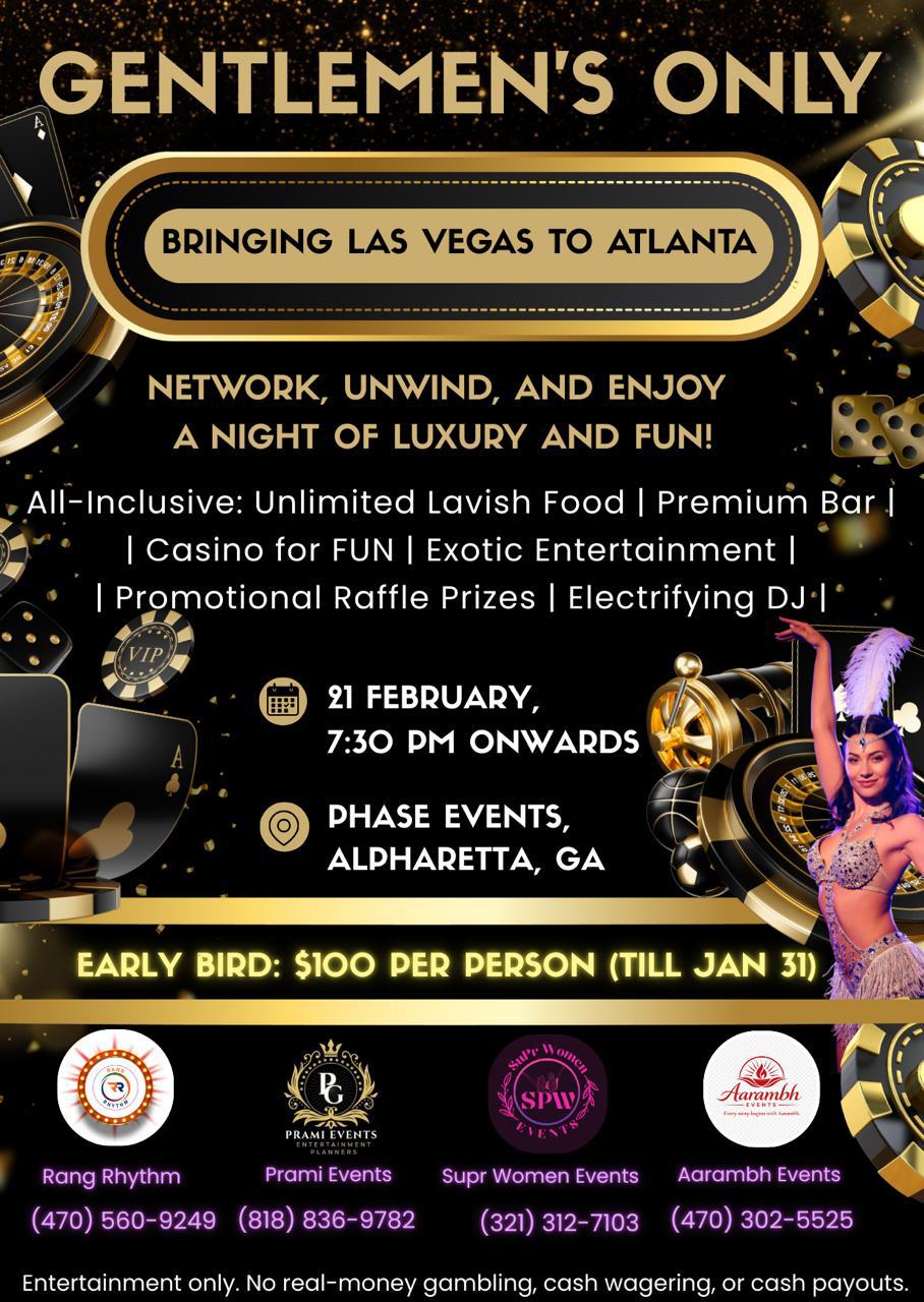 Gentlemen’s Only Premium Night in Las Vegas Style